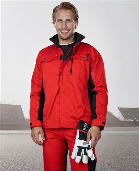 Куртка PRE100, ткань смесовая 35% хлопок, 65% полиэстер, пл. 270 г/м2, цв. красный