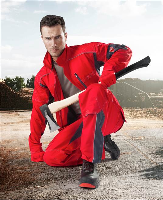 Куртка VISION 01, ткань смесовая 60% хлопок, 40% пэ, пл. 260 г/м2, цв. красный