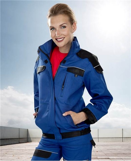 Куртка женская Cool Trend, ткань саржа (100%хлопок), пл. 260 г/м2, цвет синий/черный