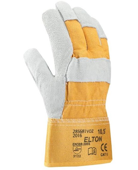 Перчатки спилковые комбинированные ELTON