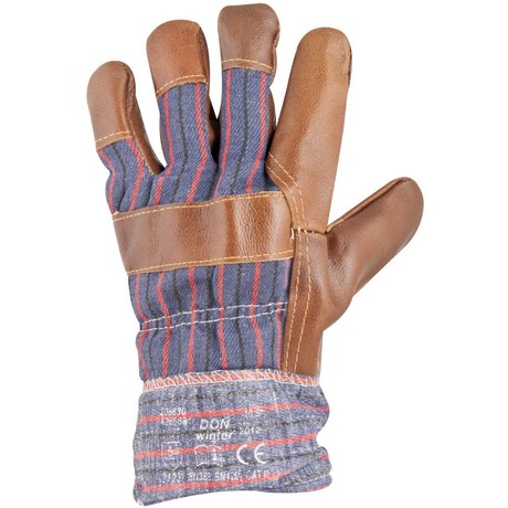 Перчатки кожаные комбинированные утепленные DON WINTER