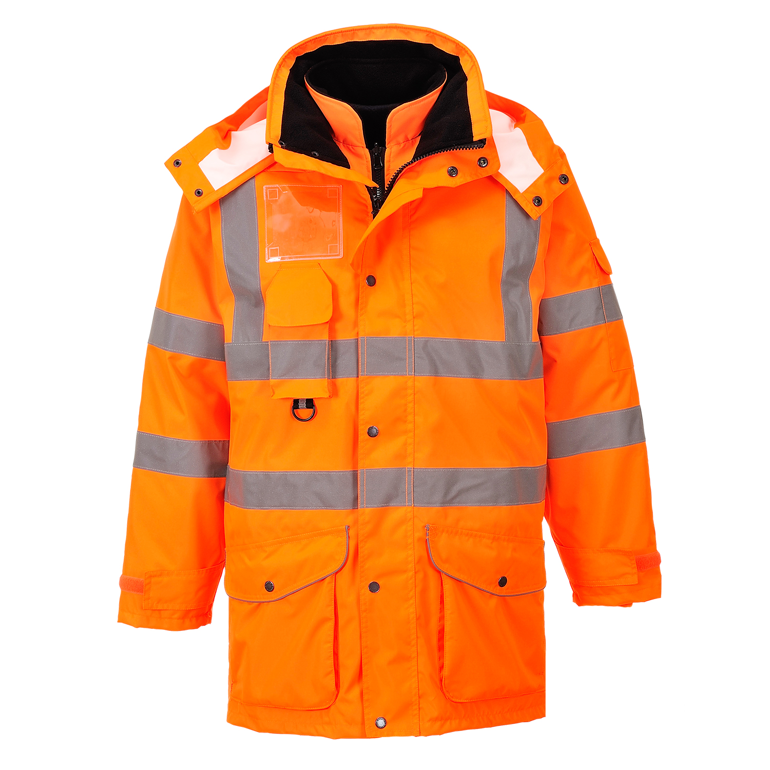 Куртка утепленная светоотражающая RT27, цв. оранжевый, 7 в 1