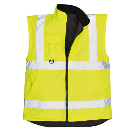Куртка утепленная светоотражающая S427, цвет желтый 7 в 1