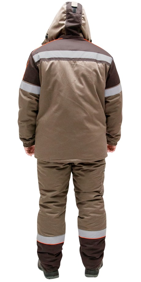 Костюм мужской утепленный РОДОС, куртка + брюки с бретелями
