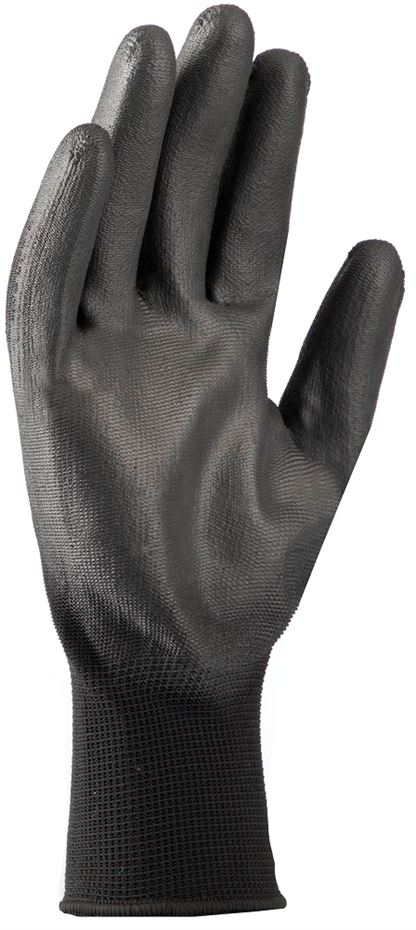 Перчатки XC7e BLACK, полиэстер с ПУ покрытием, цв. черный