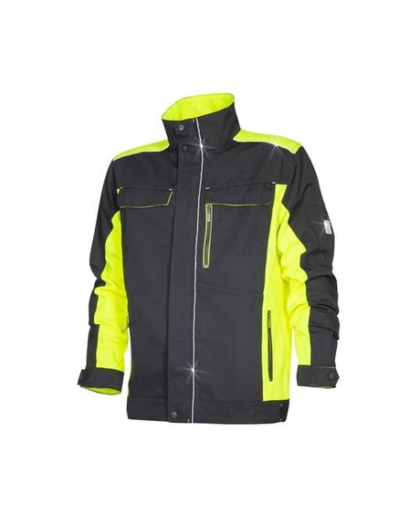 Куртка летняя рабочая Neon (Неон) пр-во Ardon (Ардон)  65% ПЭ 35% ХБ  пл. 270 г/м2 цвет черн/жел