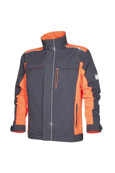Куртка летняя рабочая Neon (Неон) пр-во Ardon (Ардон)  65% ПЭ 35% ХБ  пл. 270 г/м2 цвет сер/красн