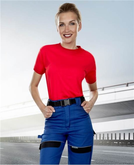 Брюки женские COOL TREND ткань саржа (100%хлопок), пл. 260 г/м2, цвет синий/черный