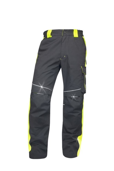 Брюки рабочие летние Neon (Неон) Ardon (Ардон Чехия) 65% ПЭ, 35% ХБ, пл. 270 г/м2  цвет черн/желтый