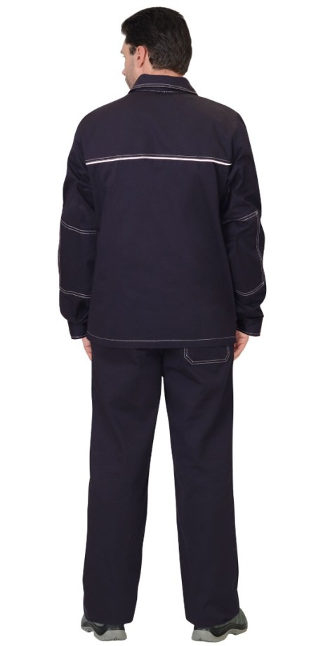 Костюм Сфера, куртка, брюки. темно -синий 100% хлопок пл. 270 г/м2