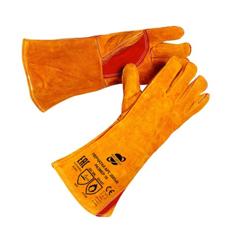 Краги спилковые на подкладке ArmProtect SK110 усиленная ладонь