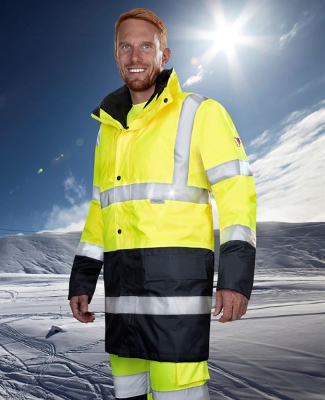 Куртка сигнальная рабочая утепленная Hi-viz 4in1, цв. желтый/синий Ardon (Ардон,Чехия)