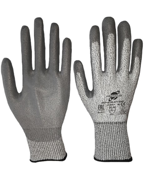 Перчатки ARCTICUS 8565 порезостойкие с ПУ покрытием