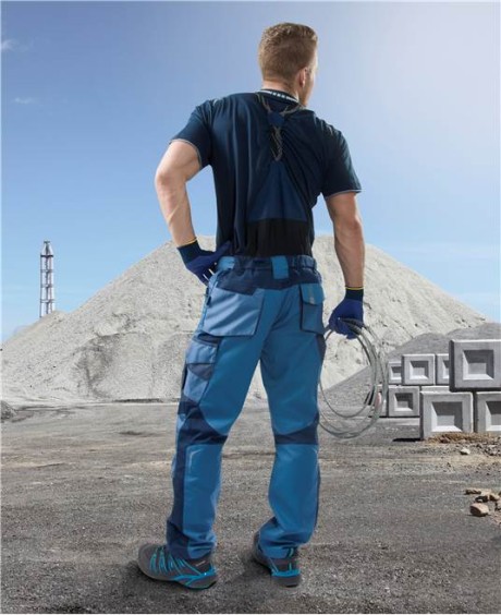 Полукомбинезон R8ED+ 03, ткань смесовая 35% хлопок, 65% пэ, пл. 245 г/м2, цв. синий/василек