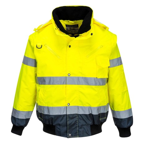 Куртка утепленная C465, цвет желтый/темно-синий