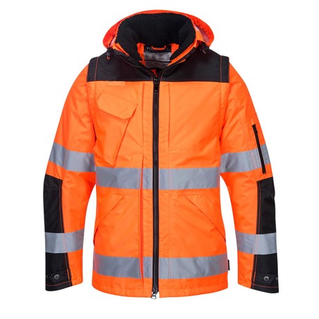 Куртка утепленная C469, цвет оранжевый/черный 3 в 1