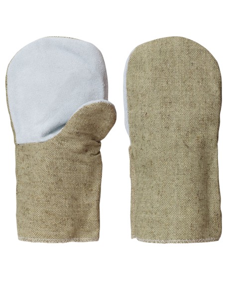 Рукавицы сварщика брезентовые со спилковым наладонником