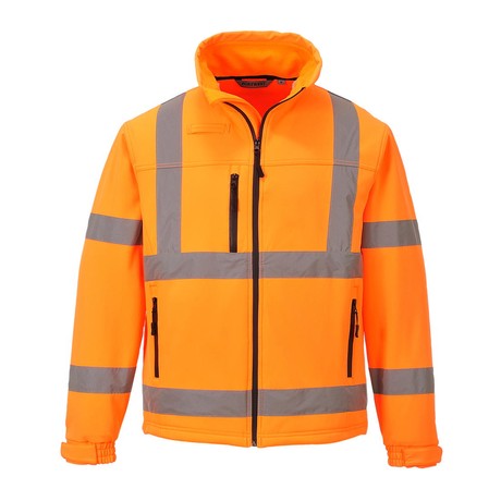Куртка софтшелловая S424, цвет оранжевый