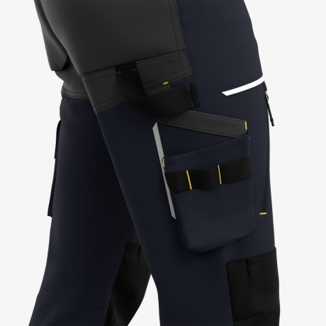 Полукомбинезон рабочий OAK BIB Safety Jogger (Бельгия), пл. 260 г/м2  цвет т. синий серый