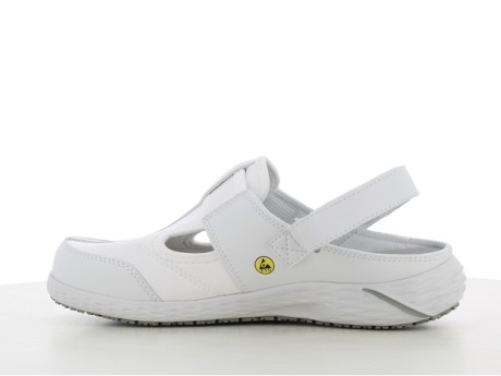 Полуботинки (сандалии) антистатические Aliza стандарт ESD, З, Эс, Сж белые Safety Jogger Бельгия