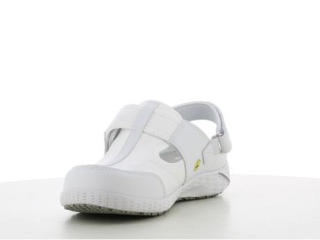 Полуботинки (сандалии) антистатические Aliza стандарт ESD, З, Эс, Сж белые Safety Jogger Бельгия