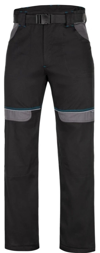 Брюки COOL TREND, ткань саржа (100%хлопок), пл. 260 г/м2, цвет чёрный