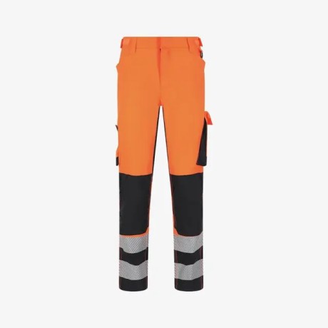 Мужские брюки Scuti HiVis,Safety Jogger (Бельгия),пл.260 г/м?, цвет оранжевый/черный