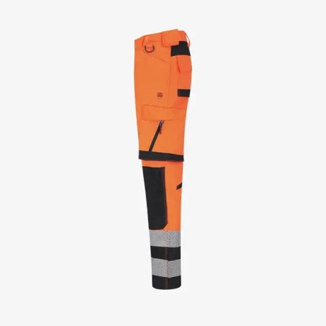 Мужские брюки Scuti HiVis,Safety Jogger (Бельгия),пл.260 г/м?, цвет оранжевый/черный