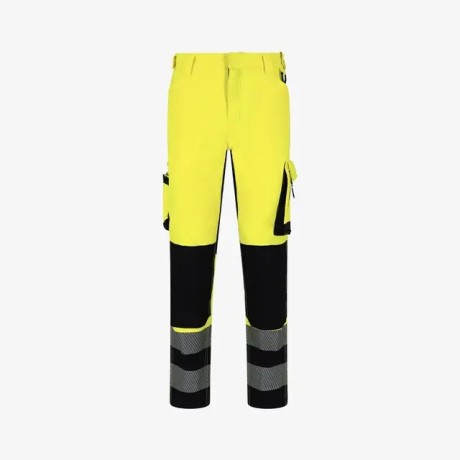 Мужские брюки Scuti HiVis,Safety Jogger (Бельгия),пл.260 г/м?, цвет желтый/черный