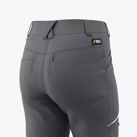 Брюки женские рабочие летние MEKONG Safety Jogger (Бельгия), пл. 260 г/м2  цвет серый