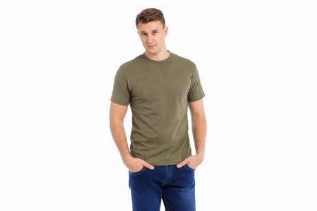 Футболка трикотажная, 100% хлопок, пл. 160 г/м2, цв. хаки