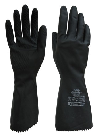 Перчатки КЩС-2-SP Safeprotect® (латекс, толщ.0,35мм, дл.300мм)