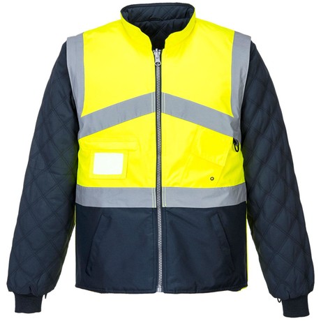 Куртка S769, цвет желтый/синий 2 в 1, съемные рукава
