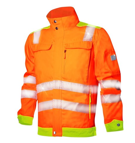 Куртка рабочая повышенной видимости SIGNAL, 35% хлопок, 65% полиэстер, 290 г/м2, цвет оранжевый