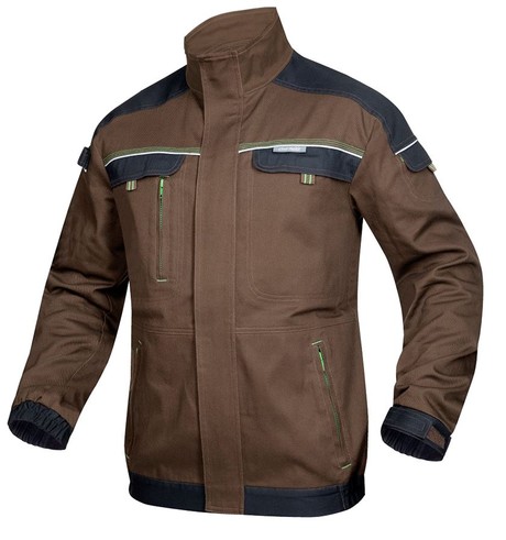 Куртка COOL TREND, ткань саржа (100%хлопок), пл. 260 г/м2, цвет коричневый