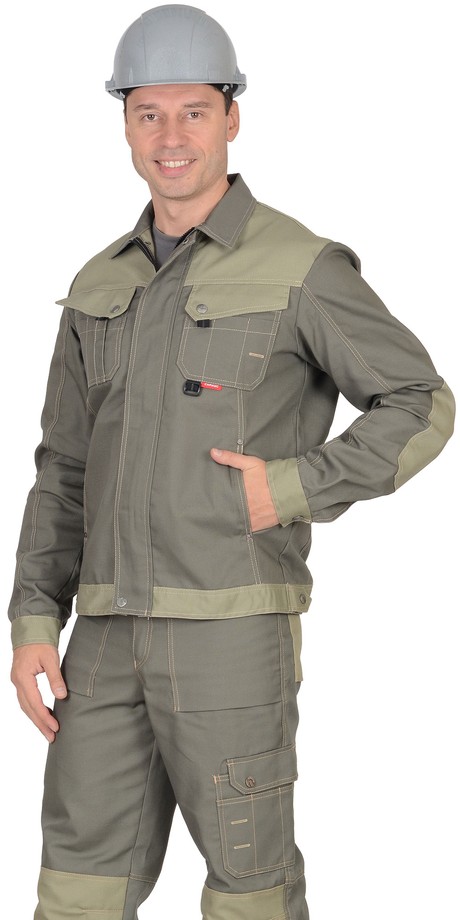 Куртка ВЕСТ-ВОРК, короткая цв. оливковый