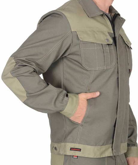 Куртка ВЕСТ-ВОРК, короткая цв. оливковый
