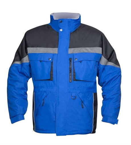 Куртка рабочая утепленная зимняя MILTON, цв. черный/синий