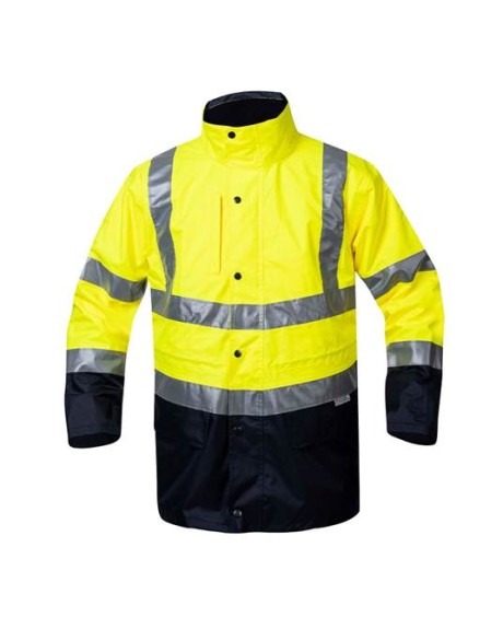 Куртка сигнальная рабочая утепленная Hi-viz 4in1, цв. желтый/синий Ardon (Ардон,Чехия)