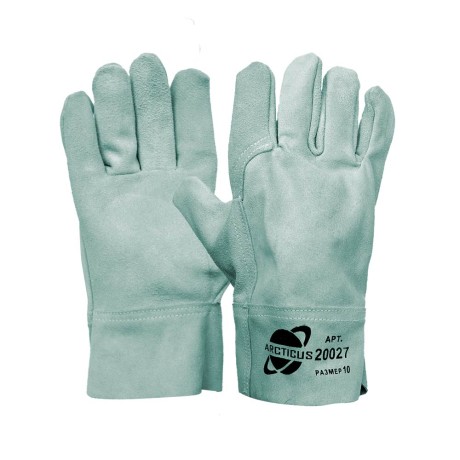 Рабочие спилковые перчатки ARCTICUS 20027 крага укороченные